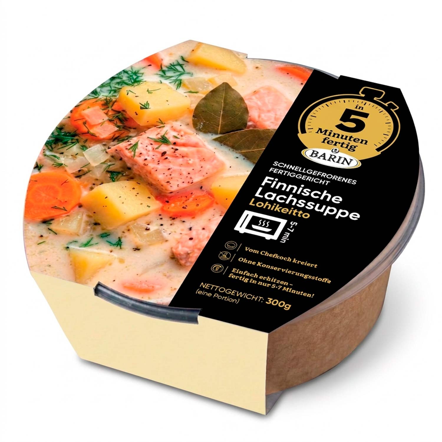 BARIN 5 Minuten Finnische Lachssuppe (Lohikeitto), 300 g