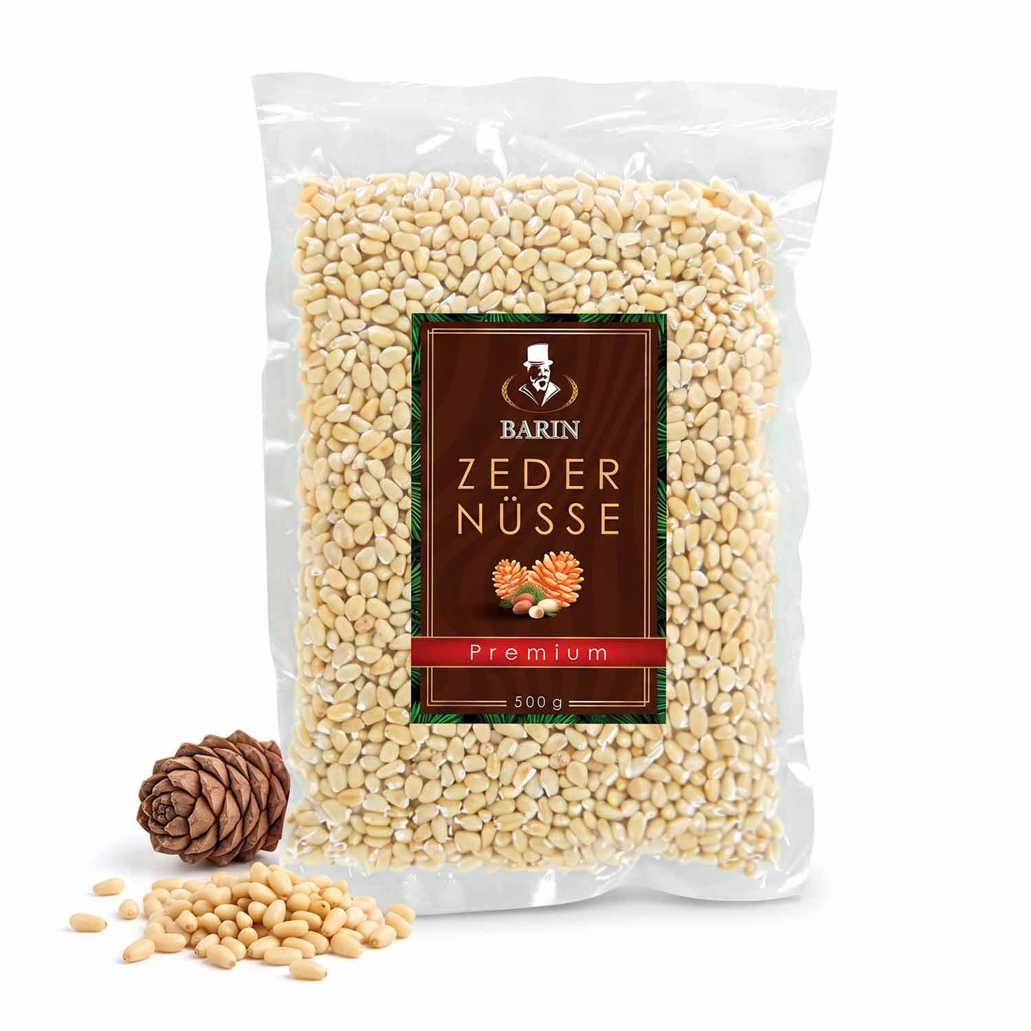 BARIN sibirische Zedernüsse Premium (2x500g)