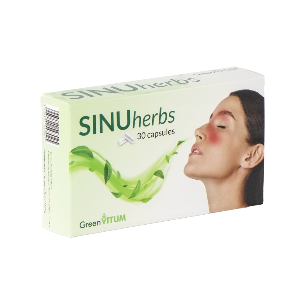 Green Vitum SINUherbs für die Atemwege 30 Kapseln, 13,65 g