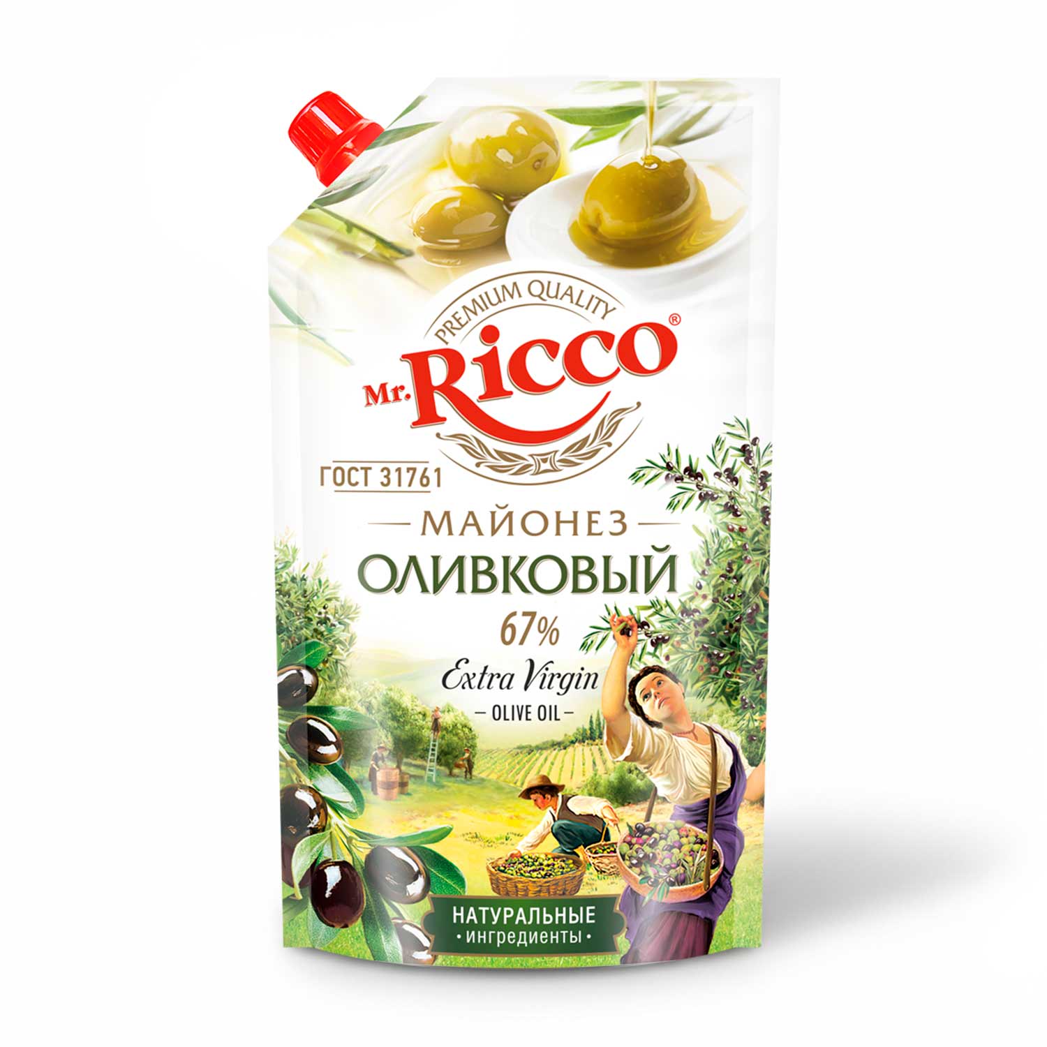 Mr.Ricco Mayonnaise mit Olivenöl 67% Fett, 375g