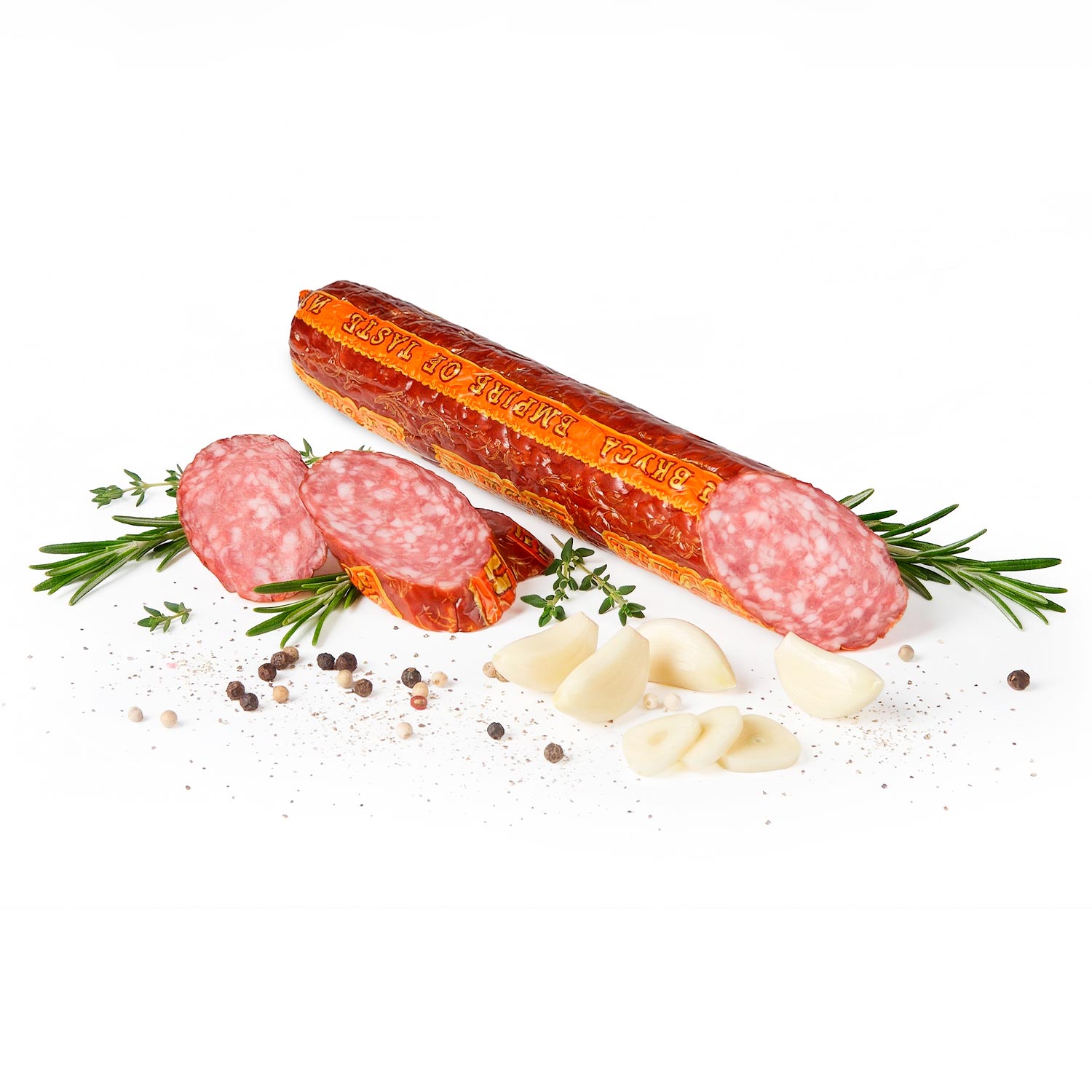Lackmann Salami "Alexejewskij" aus Rind- und Schweinefleisch, heißgegart, 275g