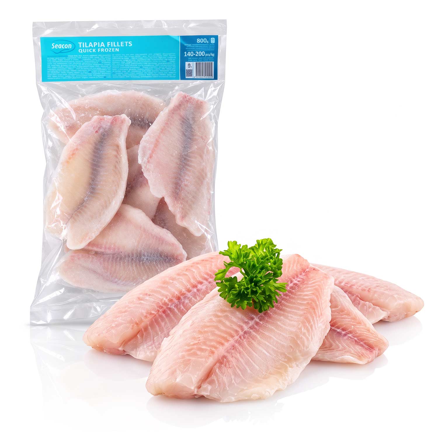Fisch-Genussbox: Argentinischer Seehecht, Seehechtfilets & Tilapia (3x800 g)