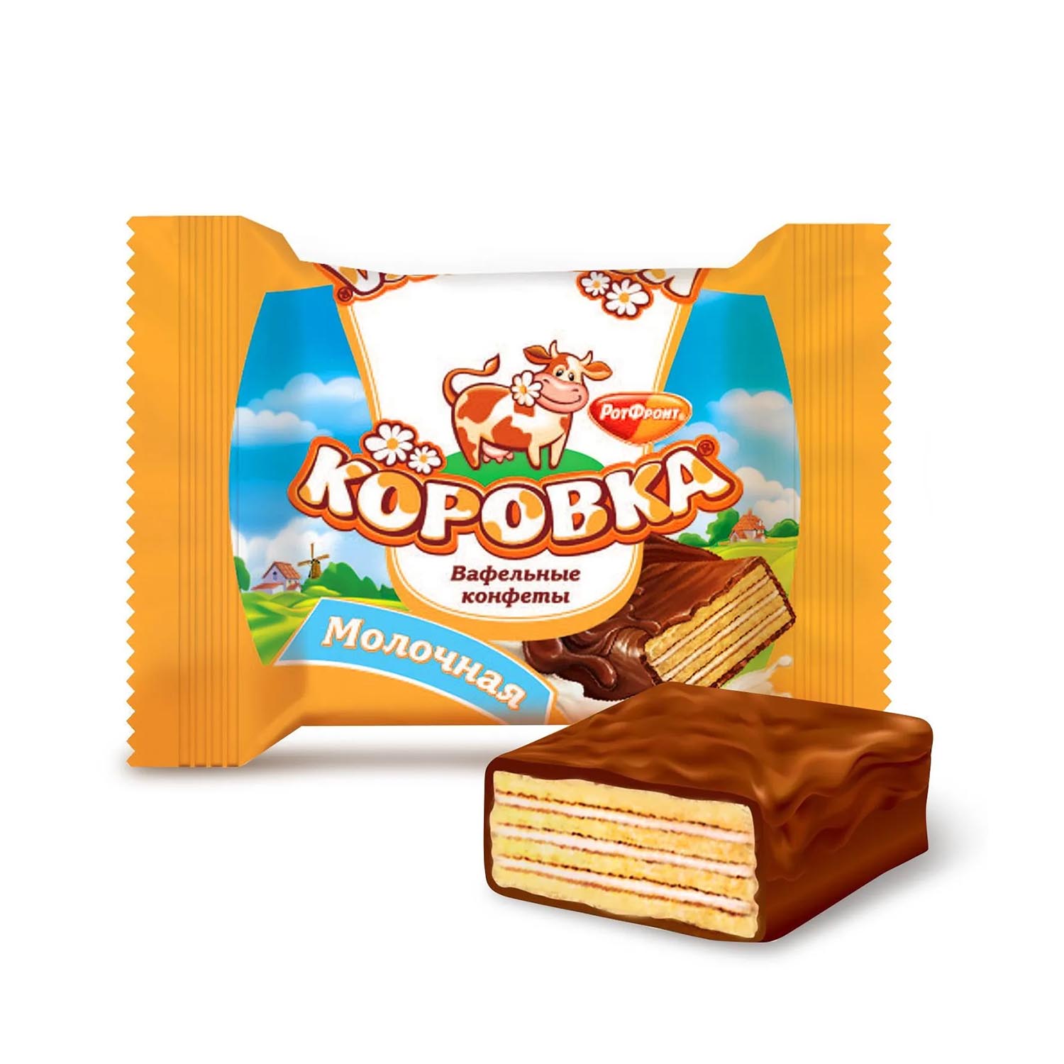 Waffelkonfekt "Korovka" - Milchgeschmack, 250 g