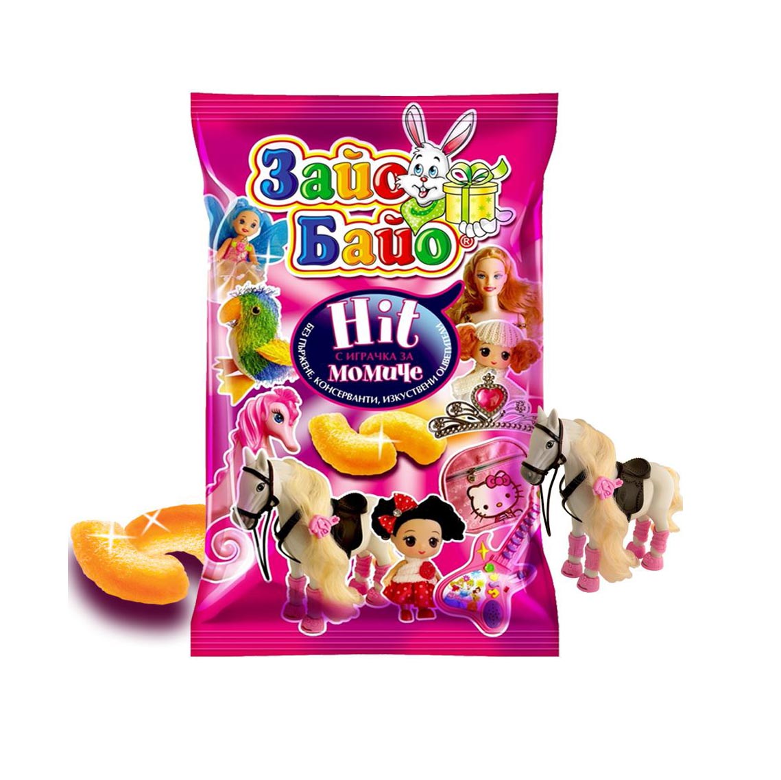 Sajo Bajo Weizenflips Hit mit Spielzeug für Mädchen, 50g