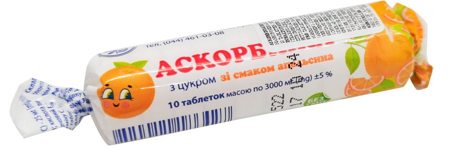 Askorbinka-KV mit Orangengeschmack Tabletten 1 Stk, 25 mg
