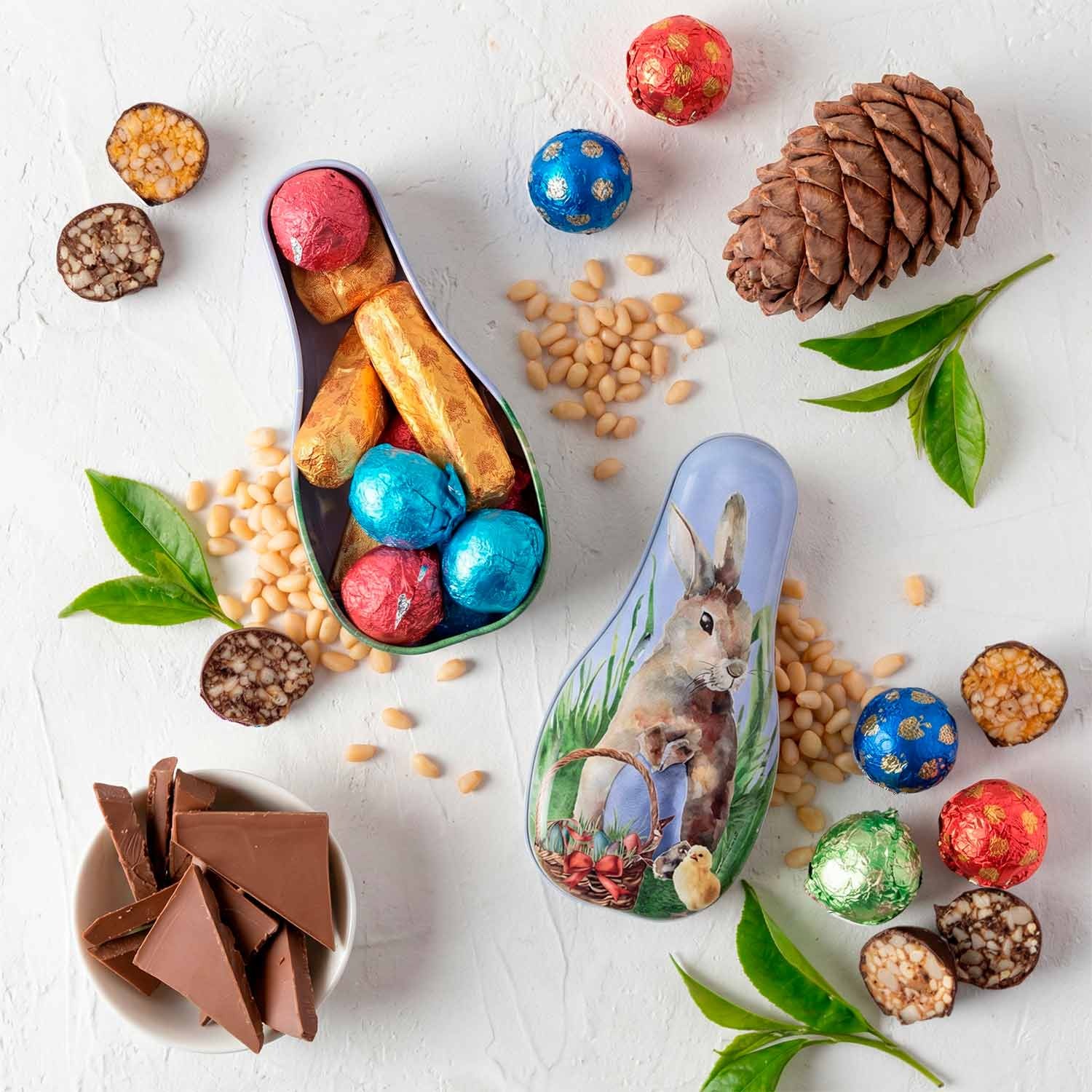 Limitierte Oster-Edition – Echter Zedern-Grillage in Zartbitterschokolade, 180 g