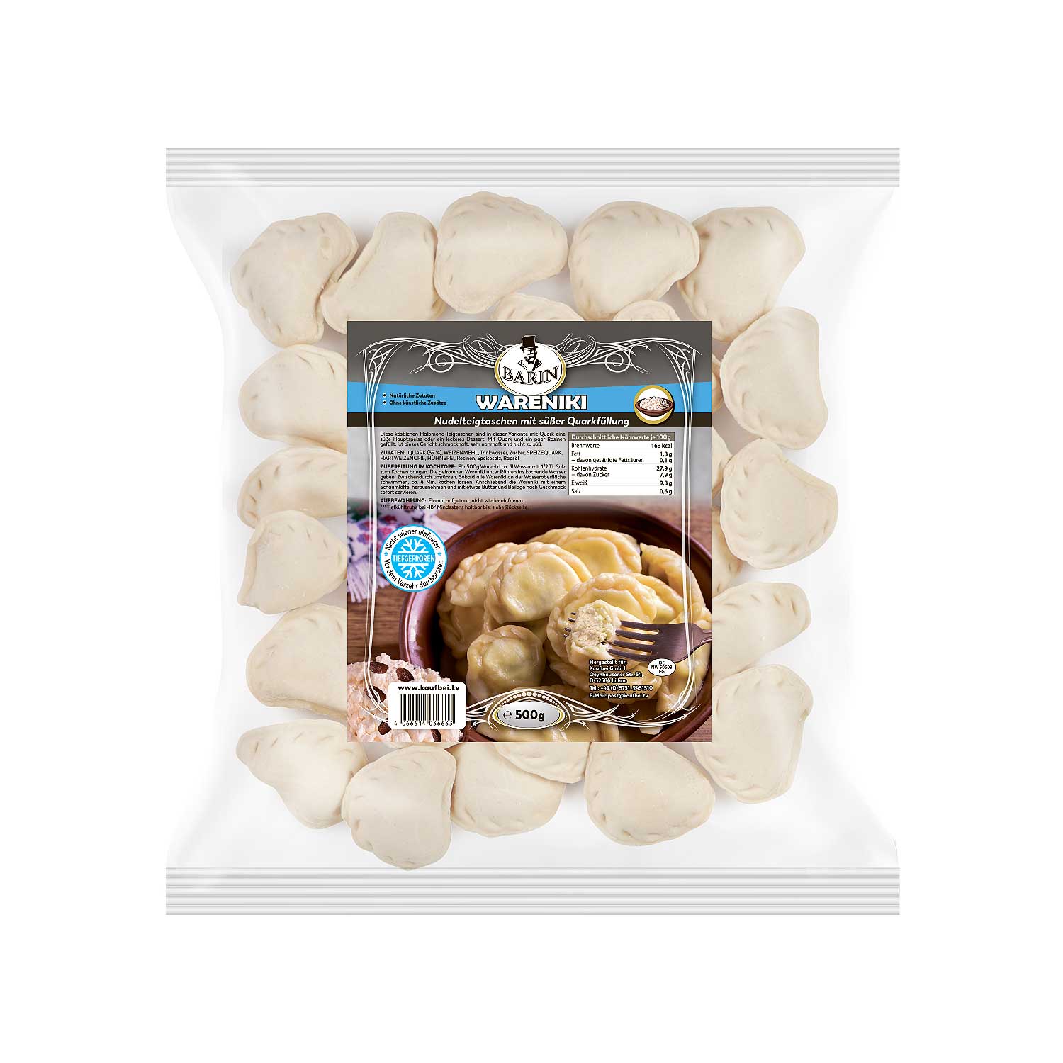 Slawische Klassiker: Syrniki & Wareniki mit drei untersch. Füllungen, ges. 2160g