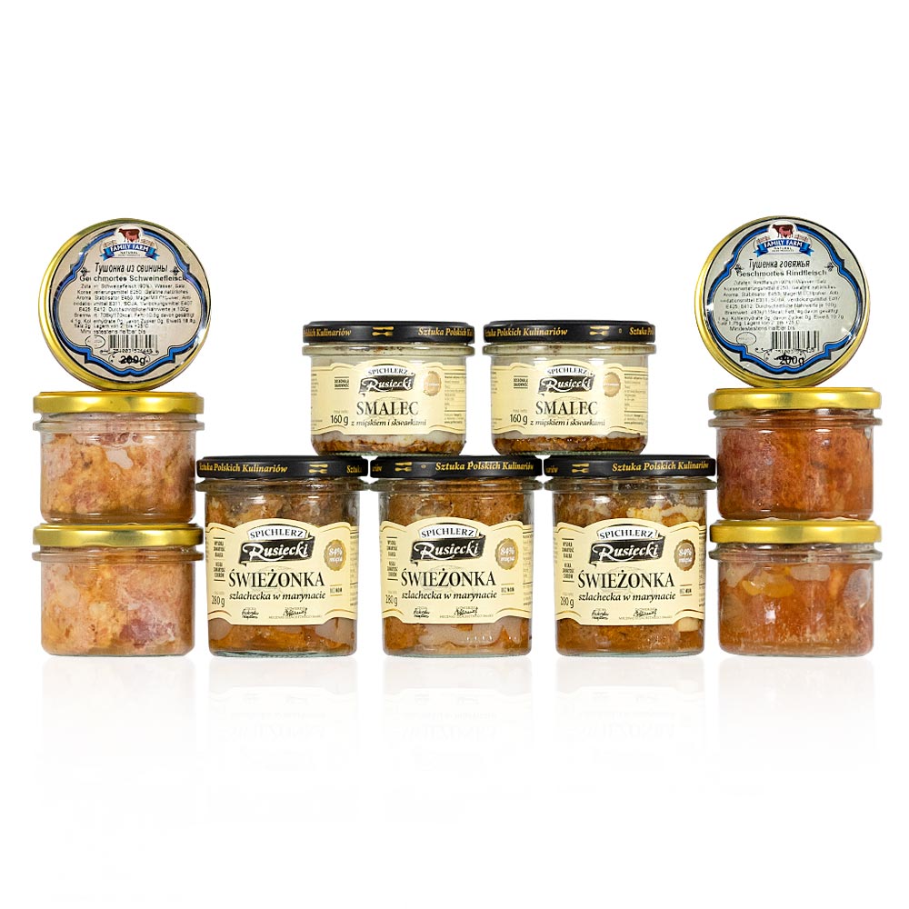 Mix-Set: Geschmortes Fleisch für warmes Abendessen (gesamt Netto 2,36 kg)