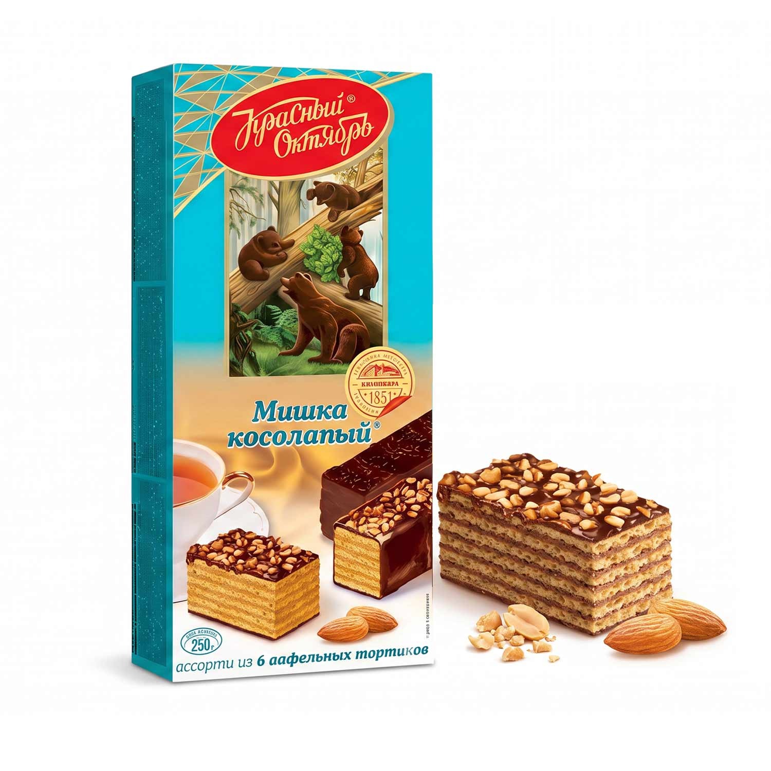 Krasny Oktyabr Waffeltorte Mishka Kosolapyi, 220 g