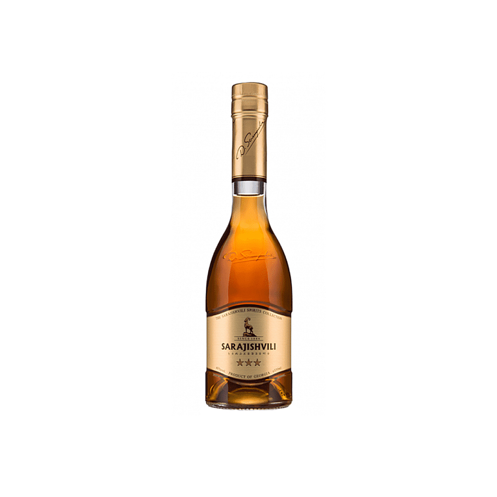 JSC Sarajishvili Brandy 3 Jahre (0.5 L, 40 % Vol)