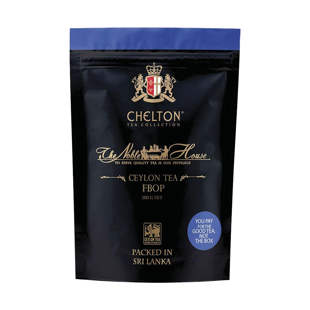 Chelton The Noble House - schwarzer Ceylon-Tee, loser Tee im Zippbeutel, 500 g
