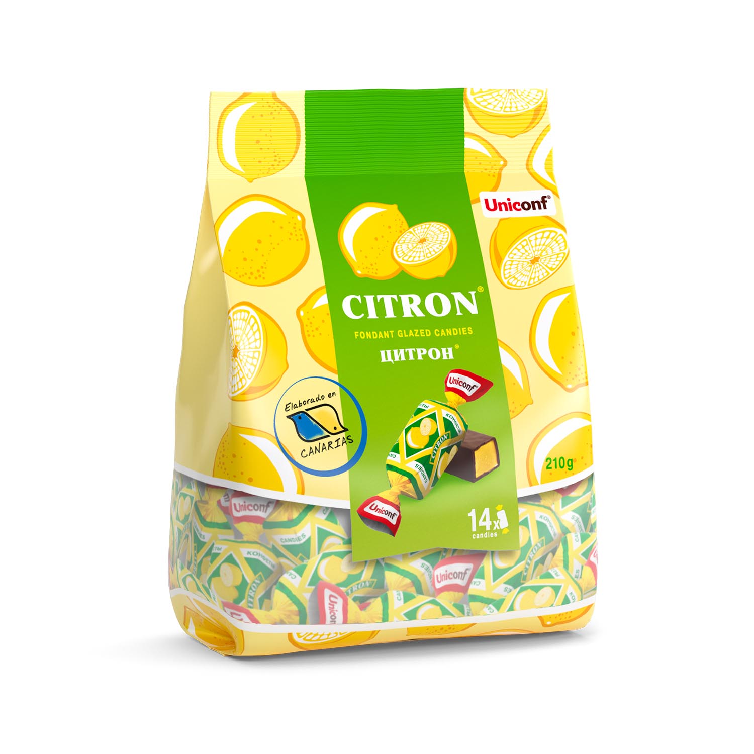 Fondantkonfekt mit Zitronengeschmack, 210g