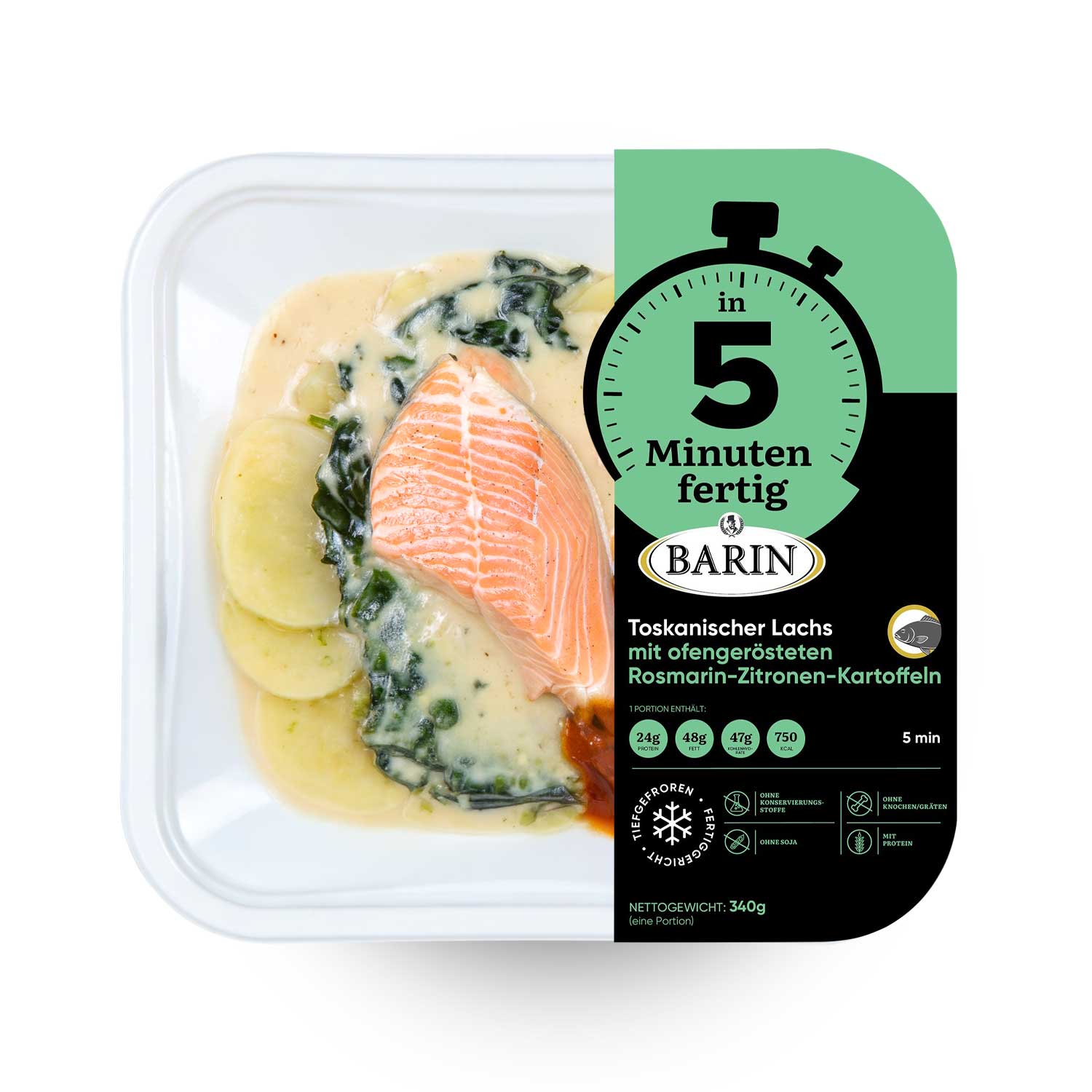 BARIN in 5 Minuten fertig Genusswoche XXL - 6 Hauptgerichte + Dessert gratis (2,19 kg)