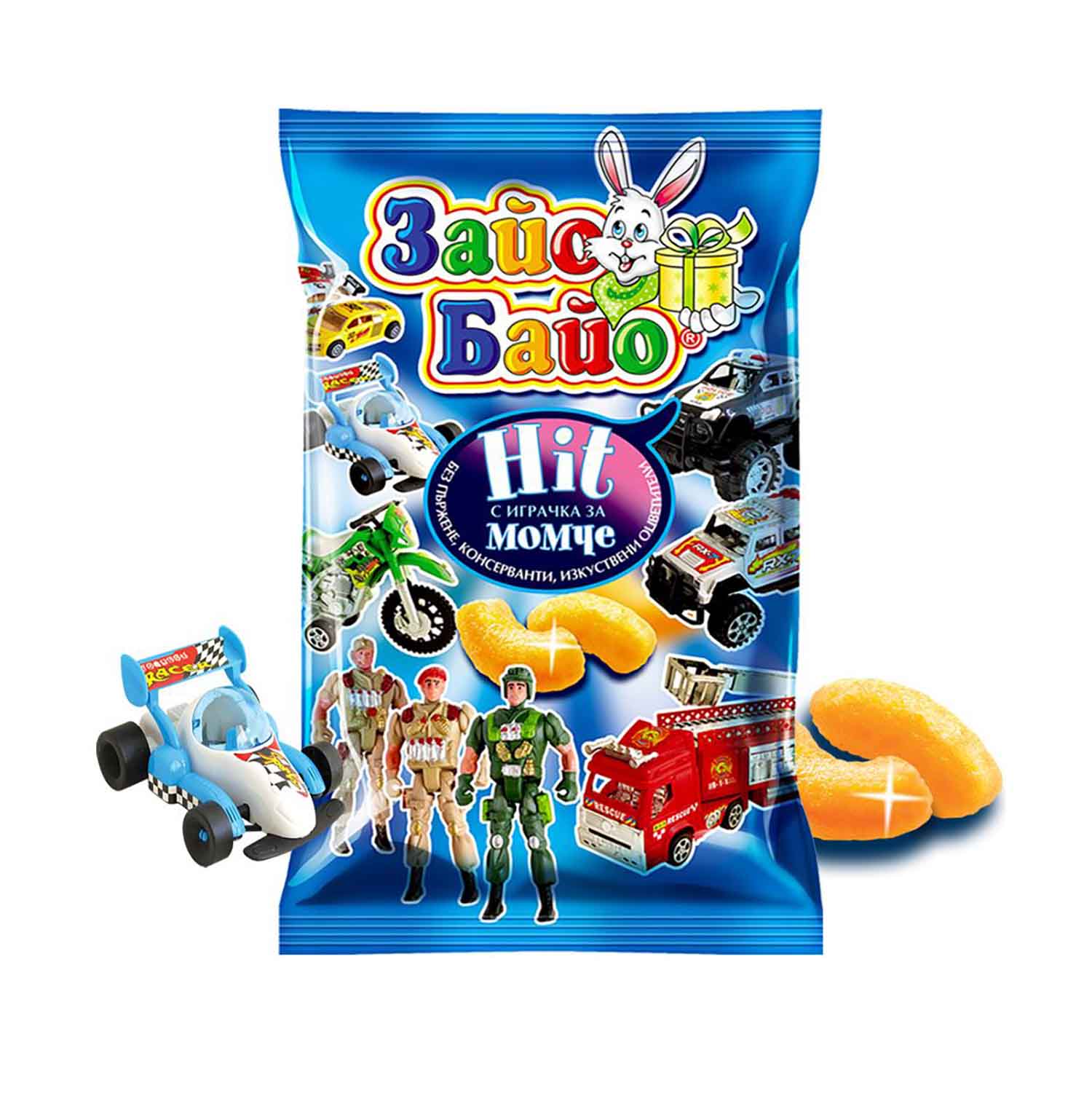 Sajo Bajo Weizenflips Hit mit Spielzeug für Jungs, 50g
