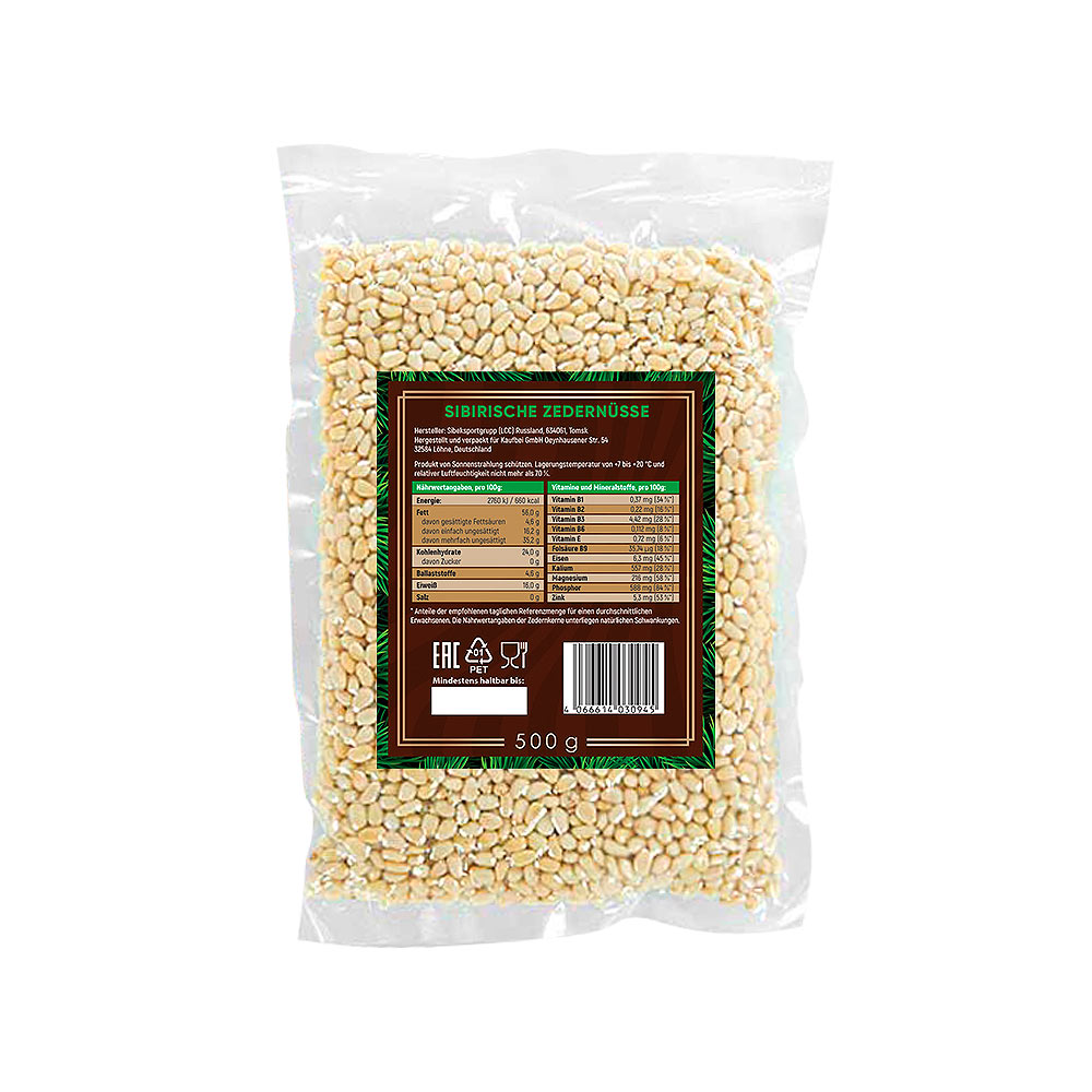 BARIN sibirische Zedernüsse Premium (2x500g)