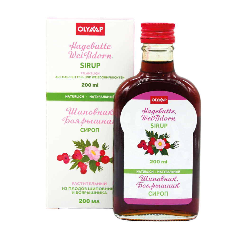 Hagebutte-Weißdorn Sirup, 200 ml
