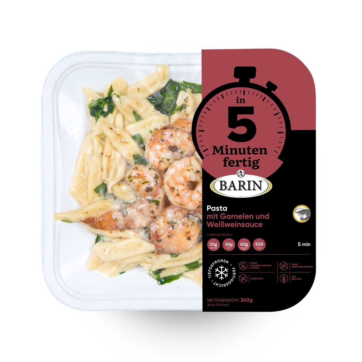 BARIN in 5 Minuten fertig Fisch & Meeresfrüchte Genussbox (4 Gerichte, 1.32 kg)