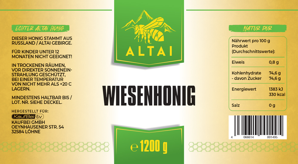 Wiesenhonig, 1200 g
