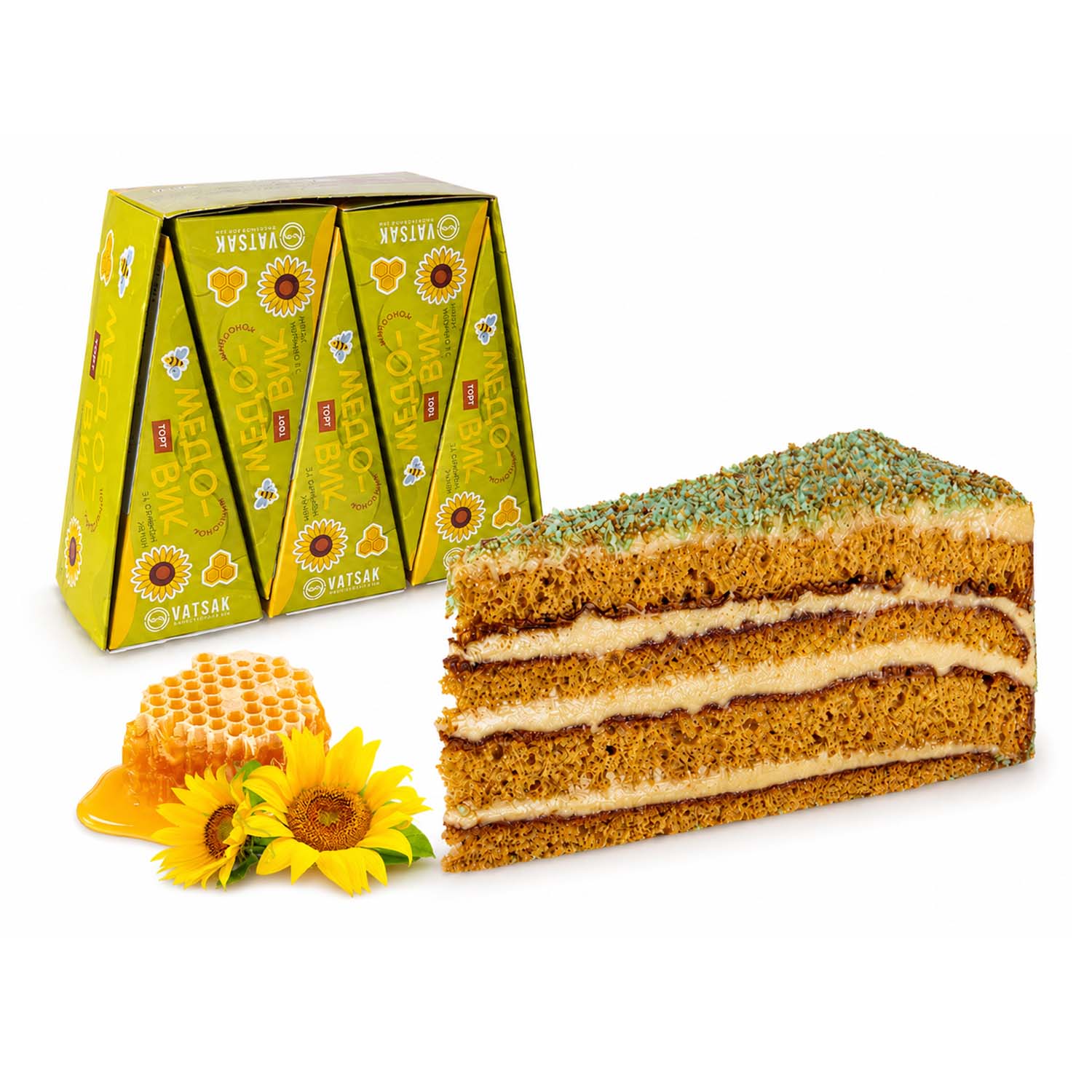 Vatsak Torte mit Halva-Füllung, 590g (tiefgefroren)