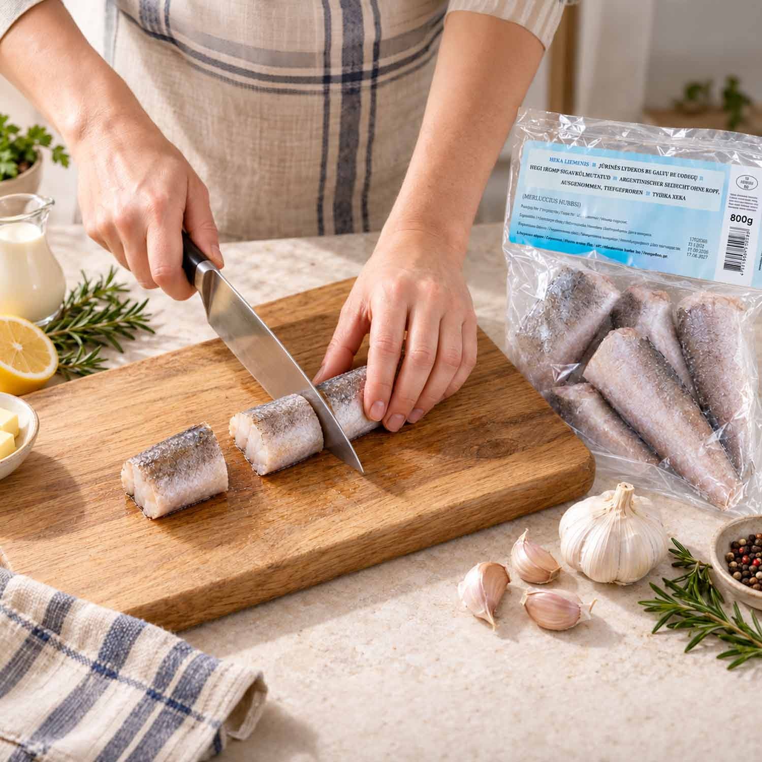 Fisch-Genussbox: Argentinischer Seehecht, Seehechtfilets & Tilapia (3x800 g)