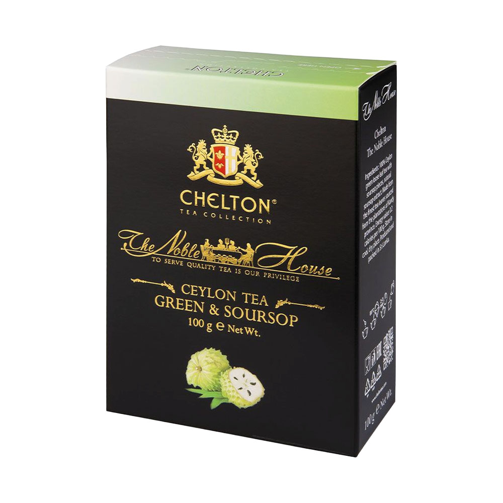 Chelton The Noble House - Grün mit Soursop Premiumtee, loser grüner Tee, 100 g