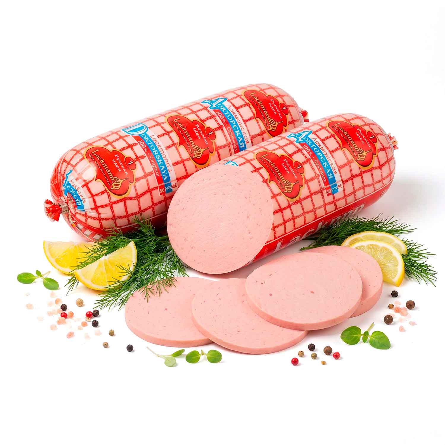 Lackmann Brühwurstspezialität "Doktorskaja", 800g