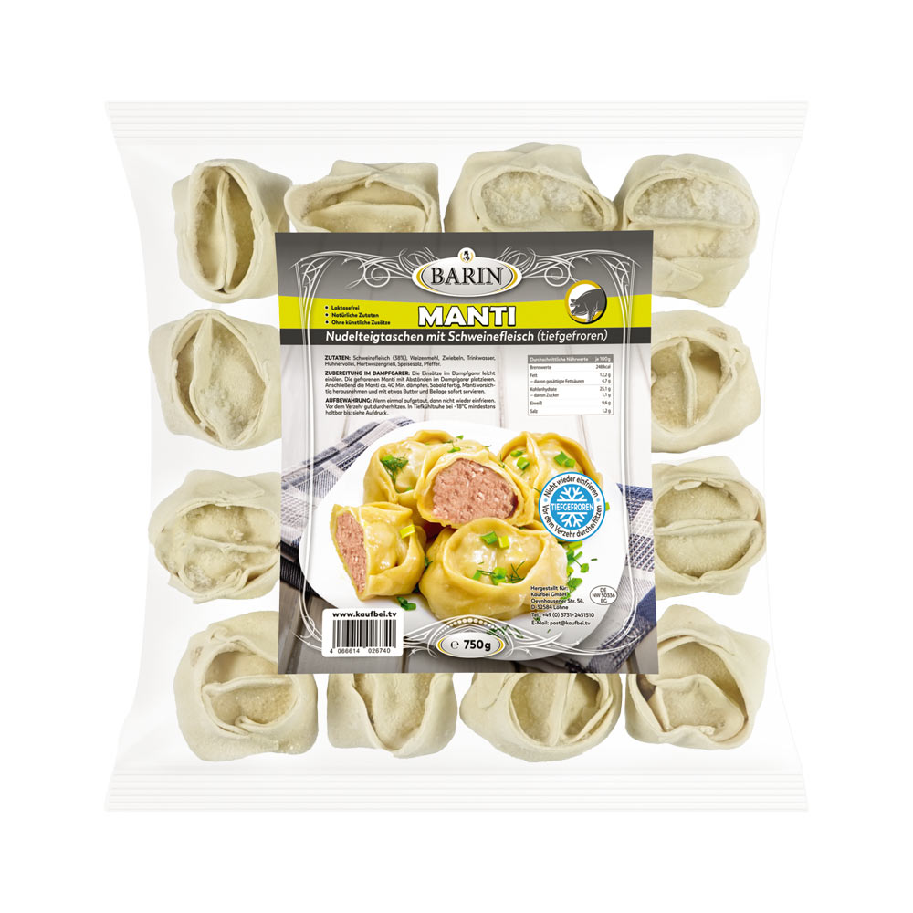 BARIN 6-tlg.-PROBIER-SET - handgemachte Teigwaren aus Tiefkühlsortiment (ca. 4,7 kg)