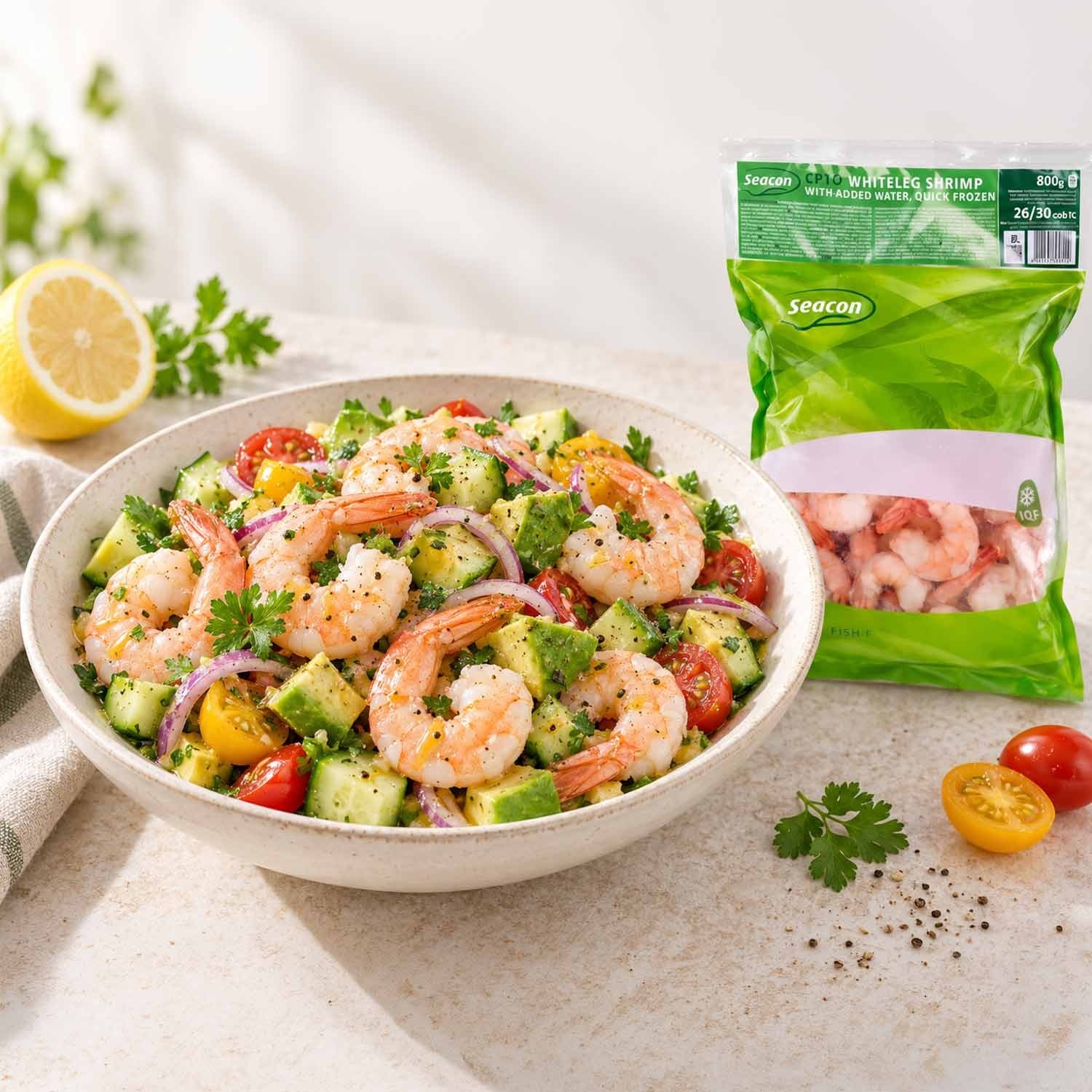 Fischbox für die Woche: Strömling-Hering & Whiteleg Garnelen für die Vorratsküche