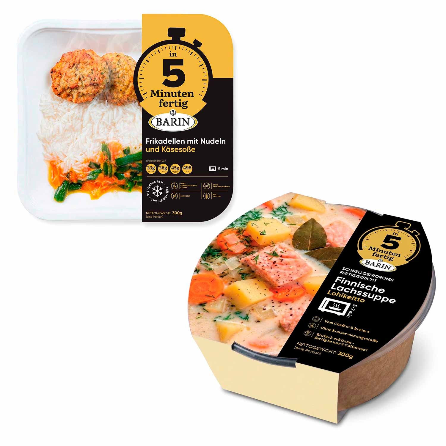 BARIN in 5 Minuten fertig Set „Leichtes Fisch-Mittagessen“, 600g