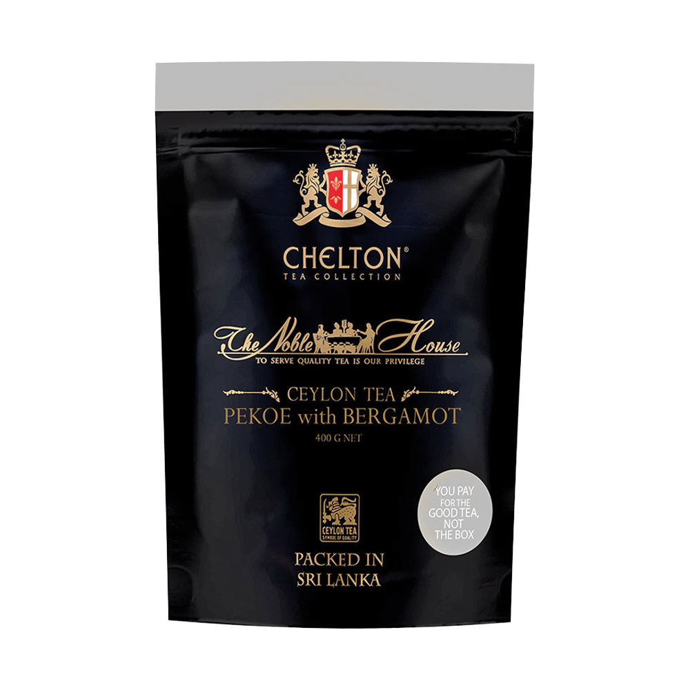 Chelton The Noble House - Pekoe, schwarzer Ceylon-Tee mit Bergamot, loser Tee, 400 g