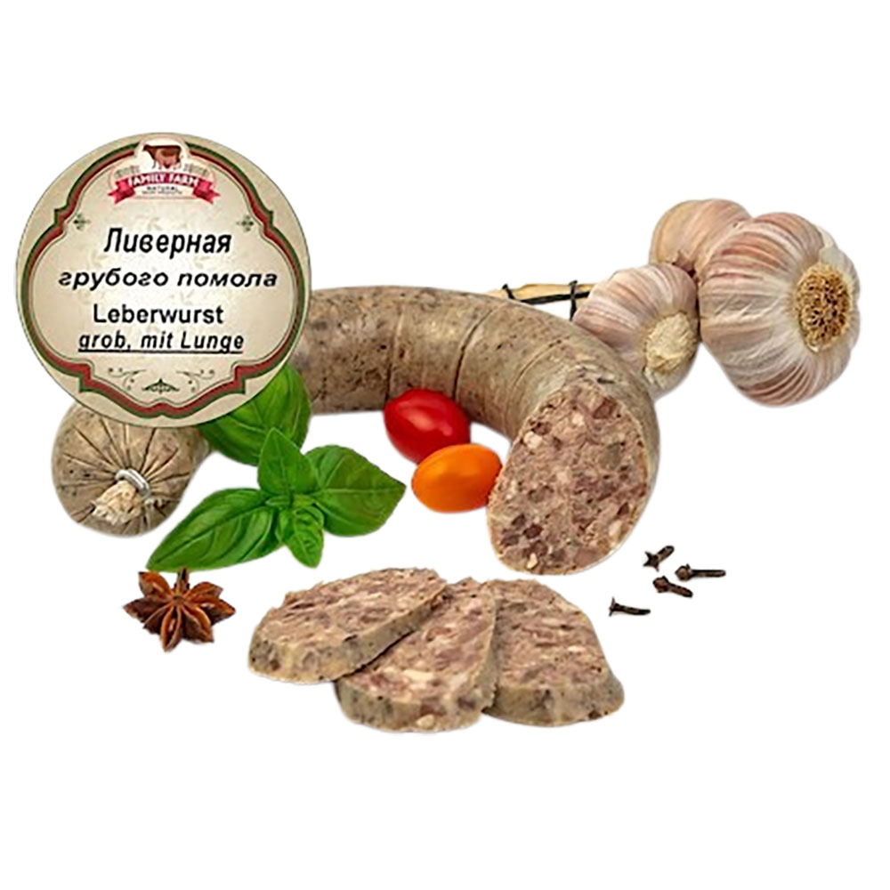 Family Farm Leberwurst mit Lunge grob, 460g