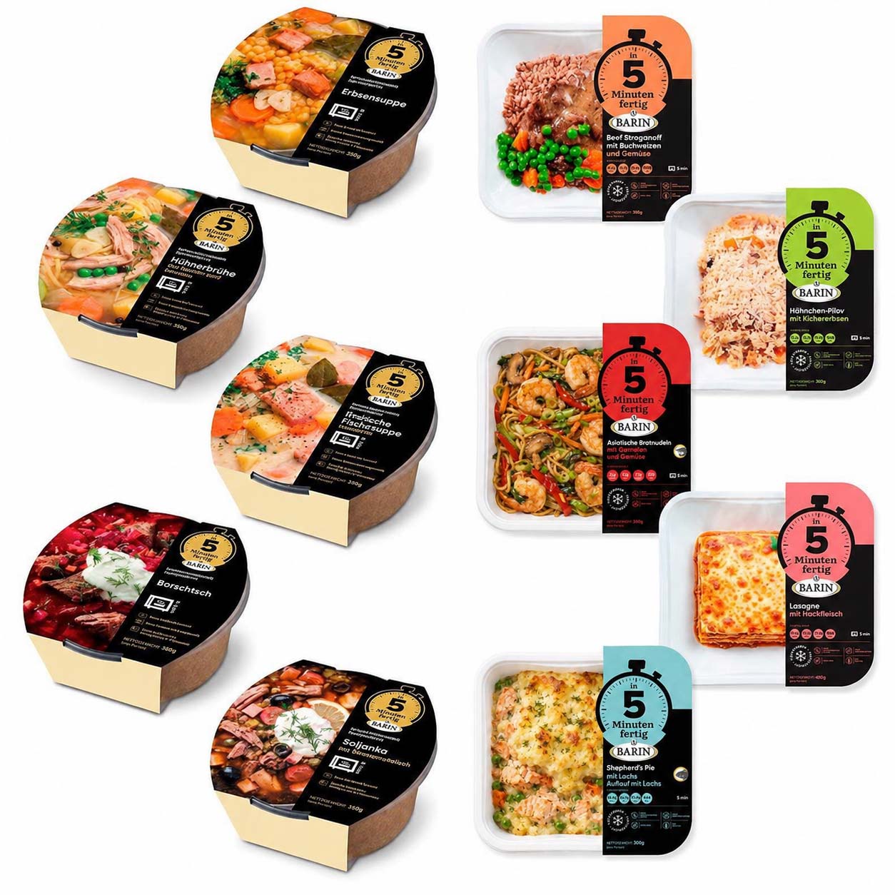 BARIN in 5 Minuten fertig 10XXL BOX - Probier-Set mit 10 Gerichten