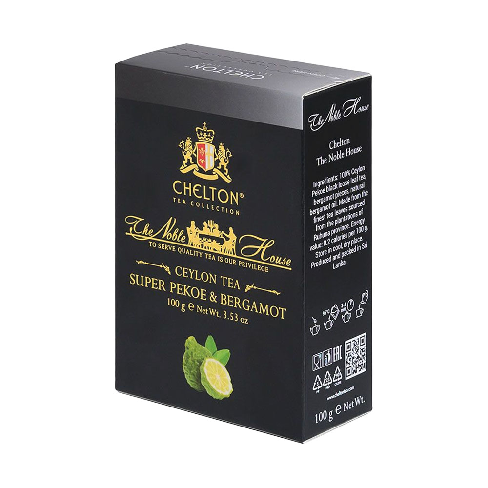 Chelton The Noble House - Super PEKOE mit Bergamotte Premiumtee, loser Tee, 100 g