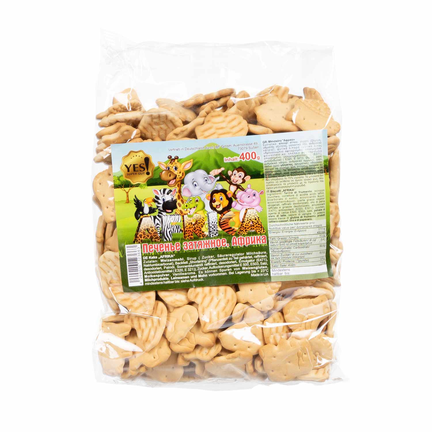 YES! Kekse Afrika, 400 g