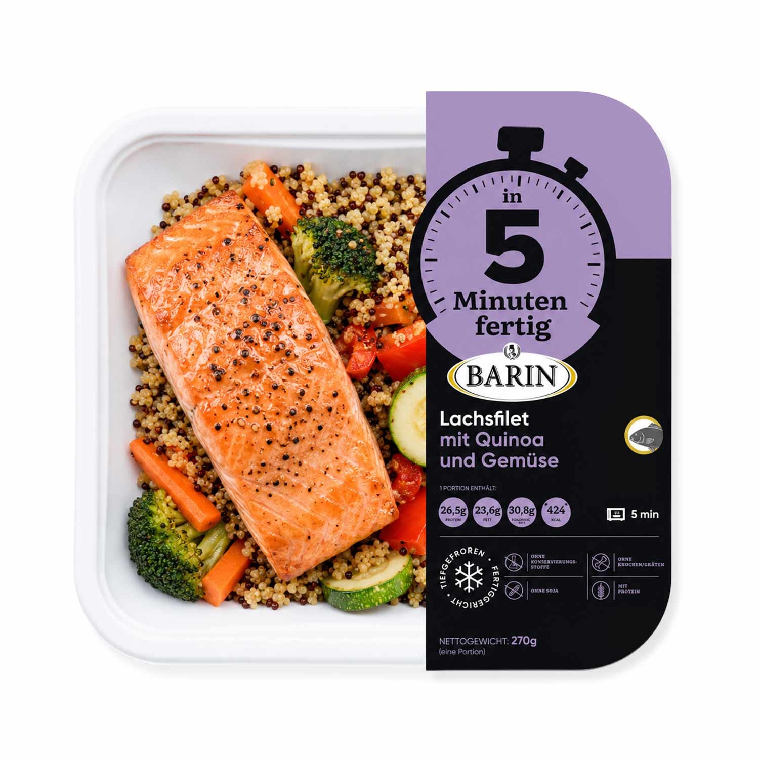 BARIN in 5 Minuten fertig Fisch & Meeresfrüchte Genussbox (4 Gerichte, 1.32 kg)