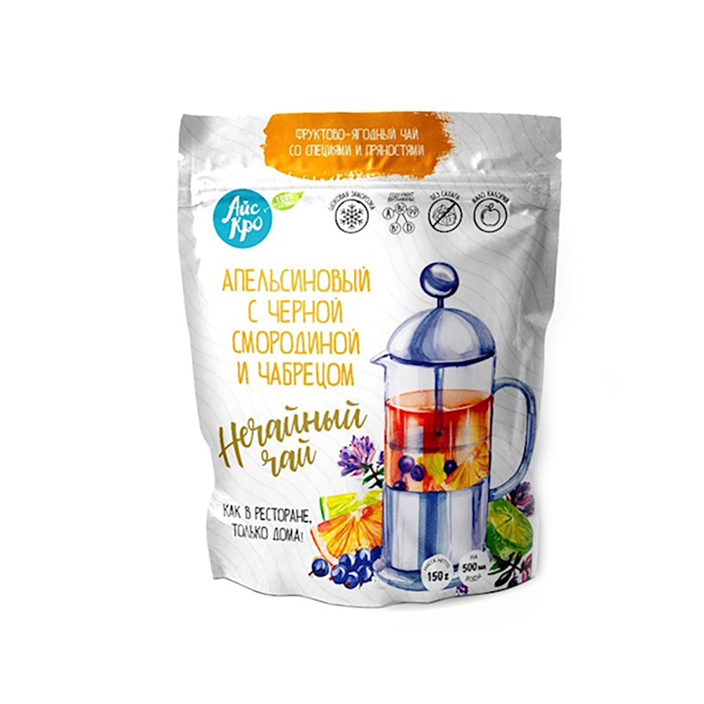 ICECRO Früchtemischung aus Orange, Johannisbeere und Thymian (150g, tiefgekühlt)