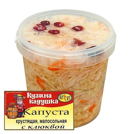 Kuzina Kaduschka Sauerkraut mit Moosbeeren, 900g