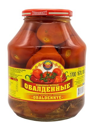 Todorka Tomaten Obaldennye mit Pepperoni scharf, 1.7l