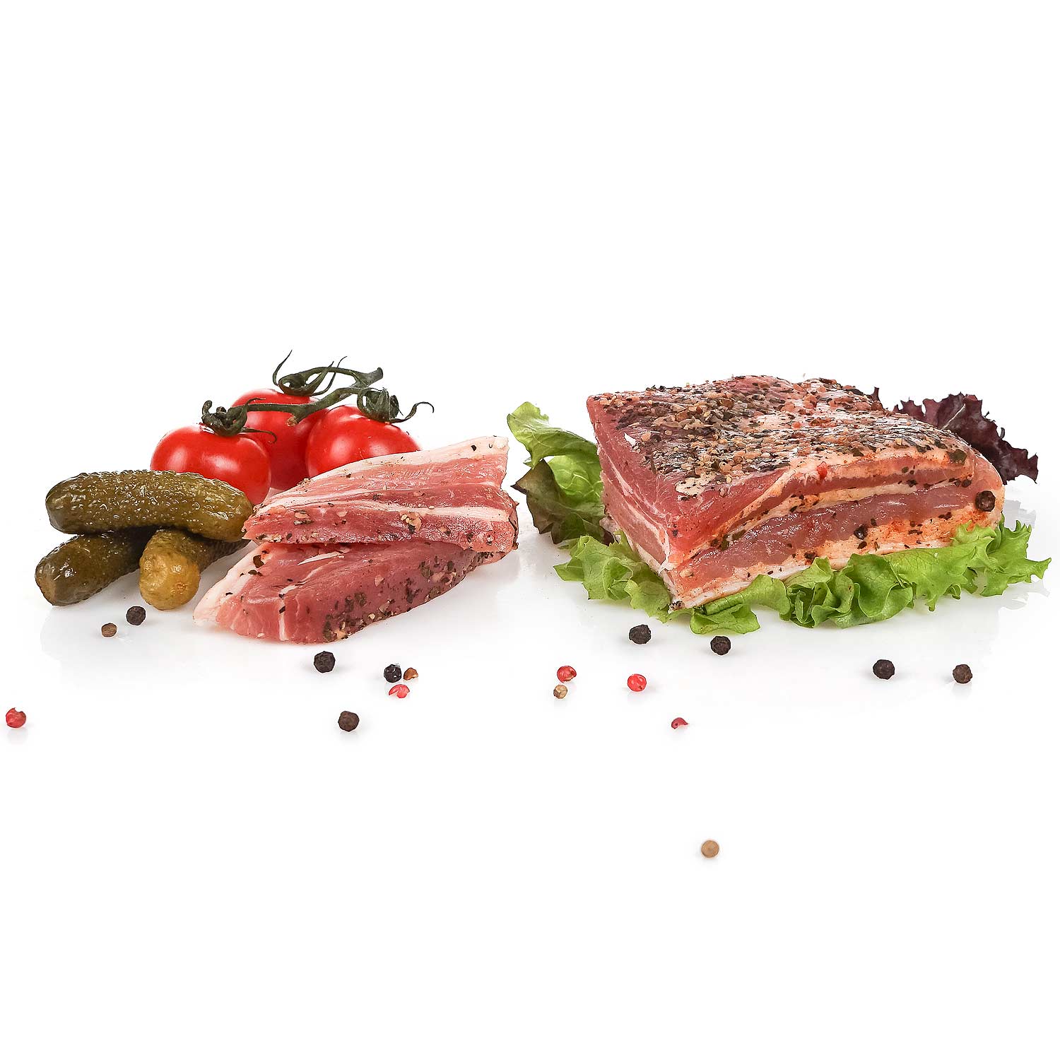 Herzhaftes Speck- und Fleischchips-Set mit Borodino Brot (ca. 3 kg)