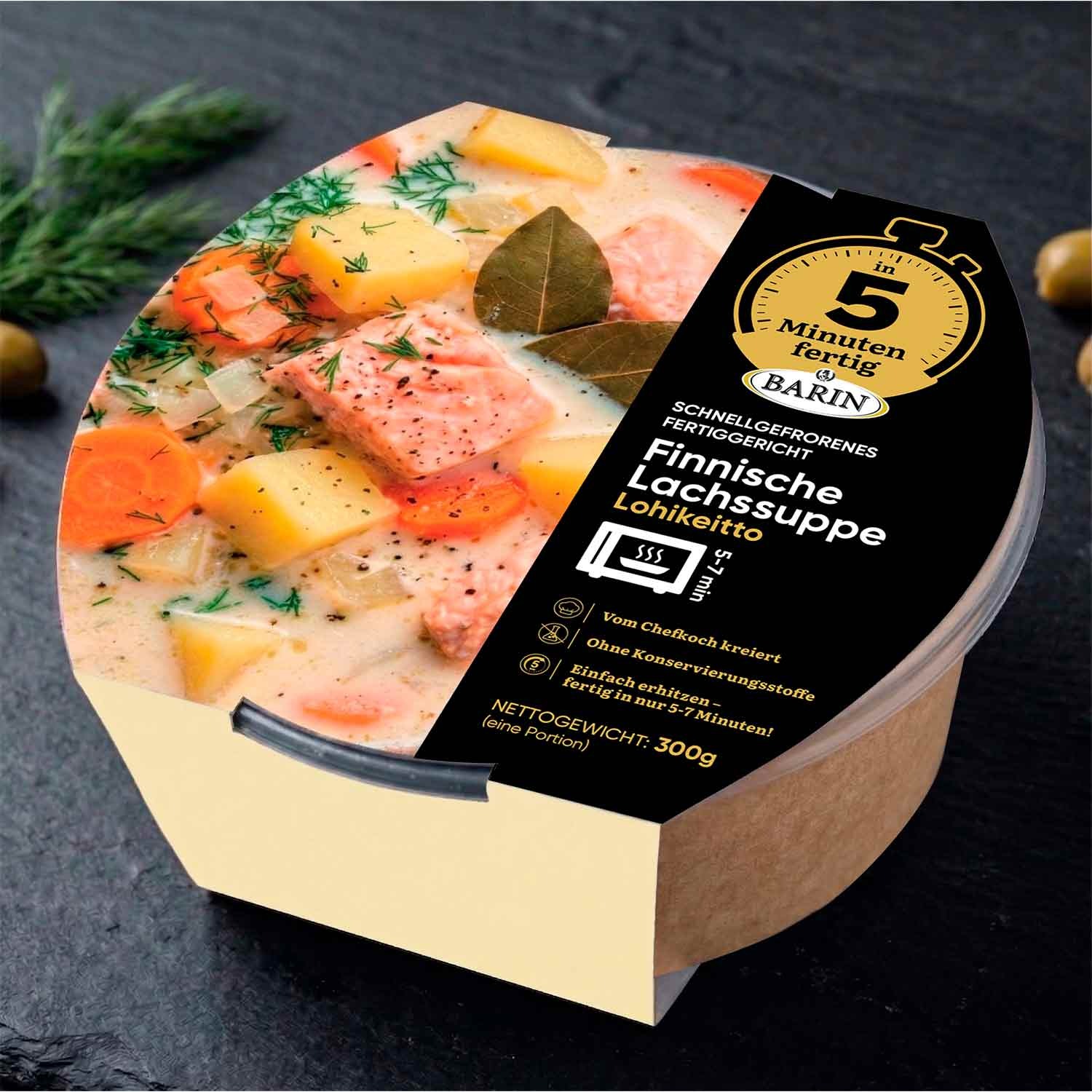 BARIN in 5 Minuten fertig Finnische Lachssuppe (Lohikeitto), 300 g