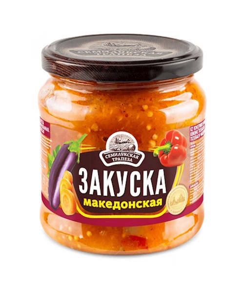 Semilukskaya Trapeza Gemüsezubereitung nach Mazedonische Art, 460g